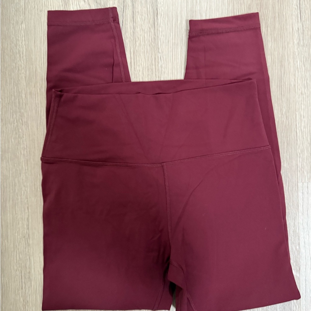Women's Burgundy Leggings